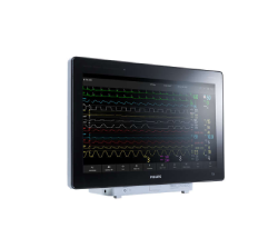 MX750 patient monitor, front, angled right