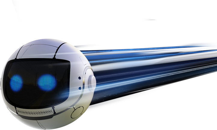 el robot entra en el televisor