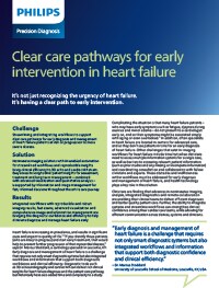 Portada del artículo de Philips sobre soluciones para identificar protocolos asistenciales claros para la intervención temprana en la insuficiencia cardiaca (Descargar .pdf)