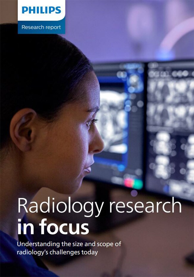 Portada del folleto del paquete de flujo de trabajo de radiología de Philips