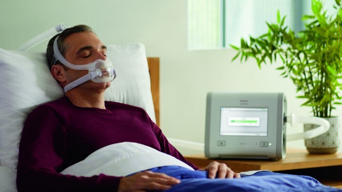 Paciente durmiendo con AVAPS-AE