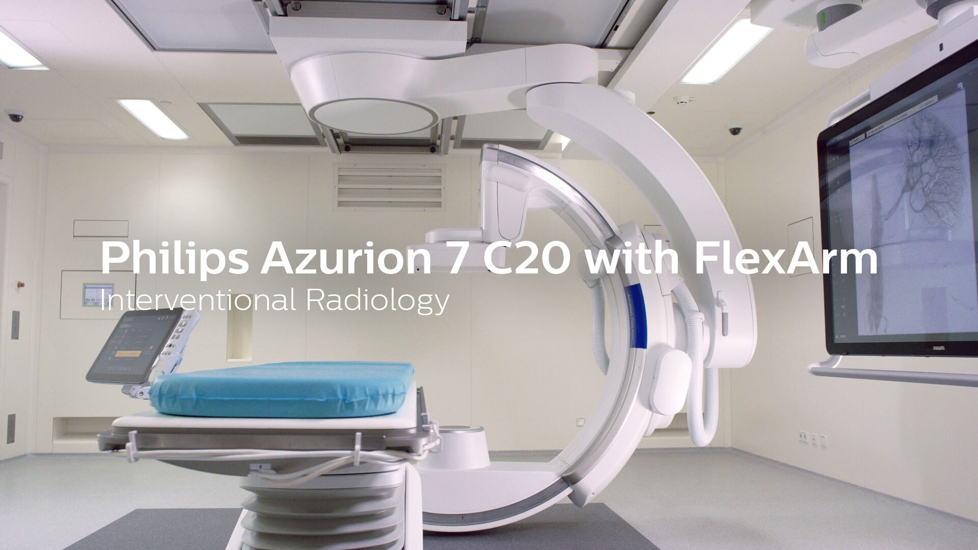 Azurion 7 C20 de Philips con FlexArm en radiología intervencionista