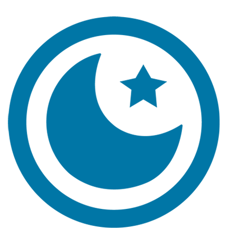 Imagen de una luna y una estrella