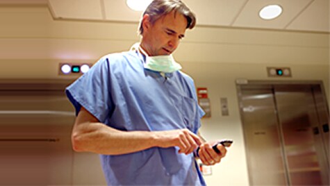 Philips mobile app for patient monitoring data