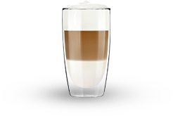 Taza de latte macchiato