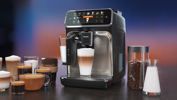 Philips - Cafetera de expreso 3200 Series totalmente automática, con  espumador de leche clásico, 4 variedades de café, pantalla táctil  intuitiva