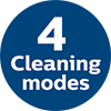 Cuatro modos de limpieza