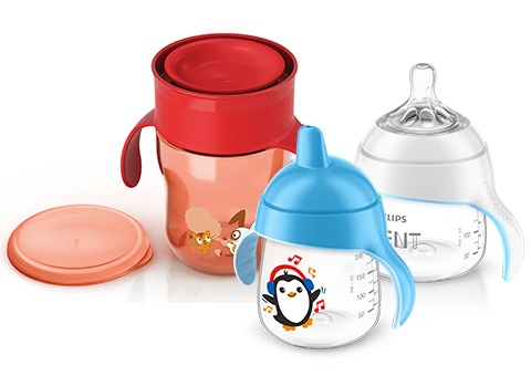 Vasos con boquilla a prueba de fugas Philips Avent