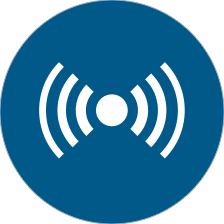 Icono de tecnología sónica