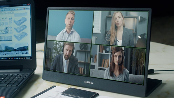 Monitores portátiles de Philips | Productividad de pantalla doble