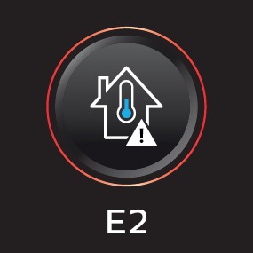 E2: señal de temperatura demasiado baja