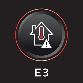 E3: señal de temperatura demasiado alta