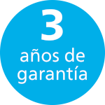 3 años de garantía