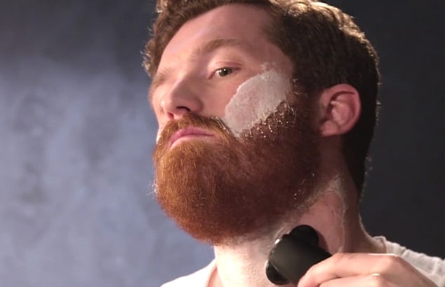 Ilustración de cómo recortar una barba para dejarla larga