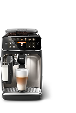Philips 5400 Series Bean-to-Cup Espresso Machine - LatteGo Milk Frother, 12  variedades de café, 4 perfiles de usuario, pantalla intuitiva, plata  (EP5446/70) : .es: Hogar y cocina