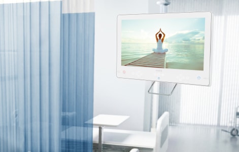 sistemas de televisores para hospitales