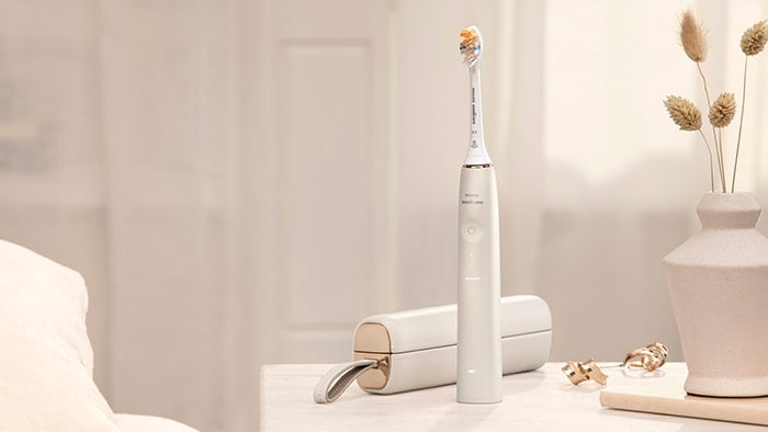 Download image (.jpg) Philips Sonicare 9900 Prestige latest power toothbrush with Philips SenseIQ technology and in-built artificial intelligence